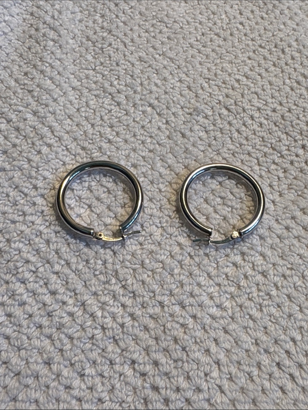925 Sterling Silver Tubular Hoop Earrings